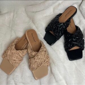 🆕✨Pierre Dumas Braided Criss Cross Sandals✨